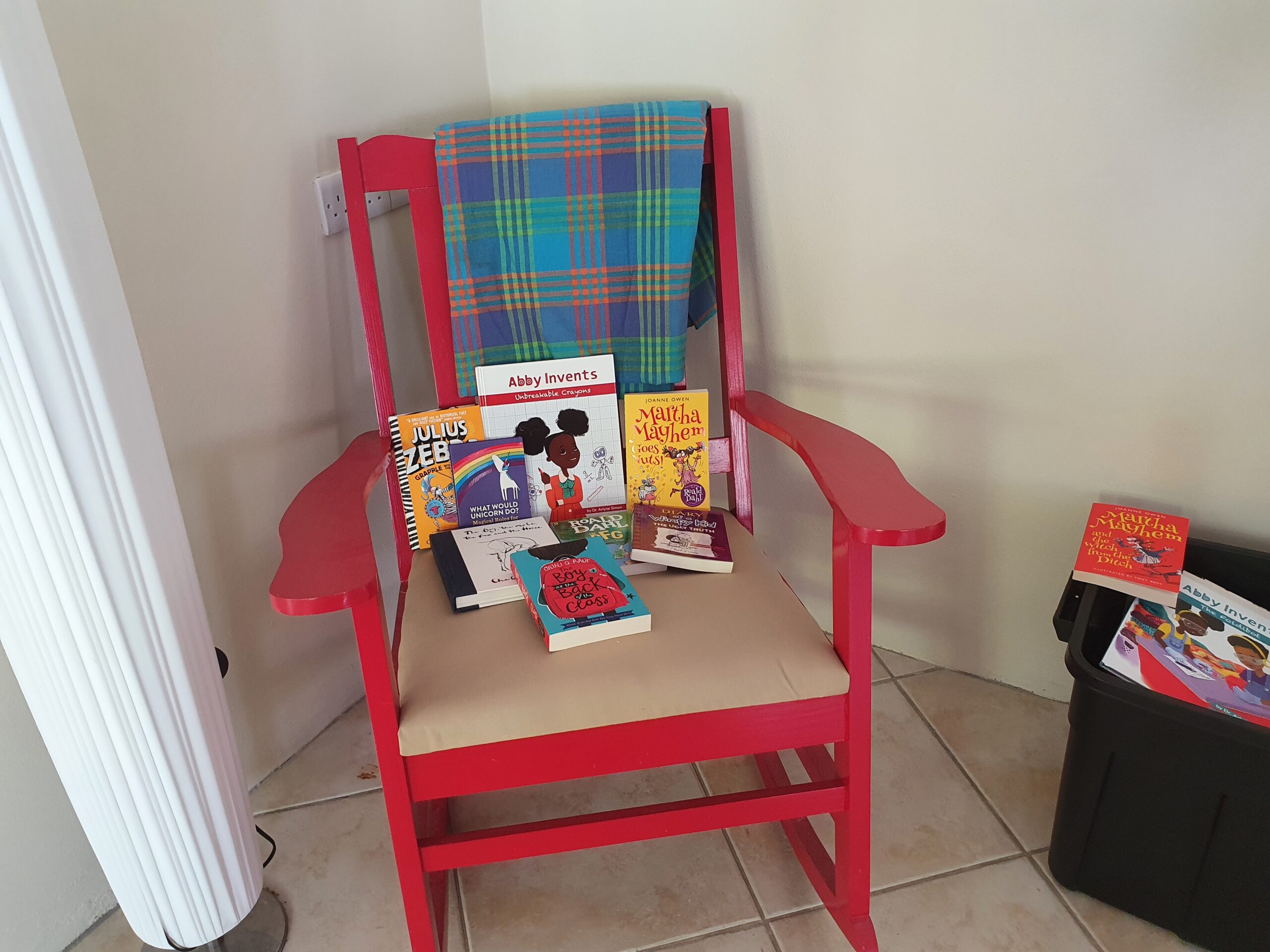 My rocking chair ready for the reading nook