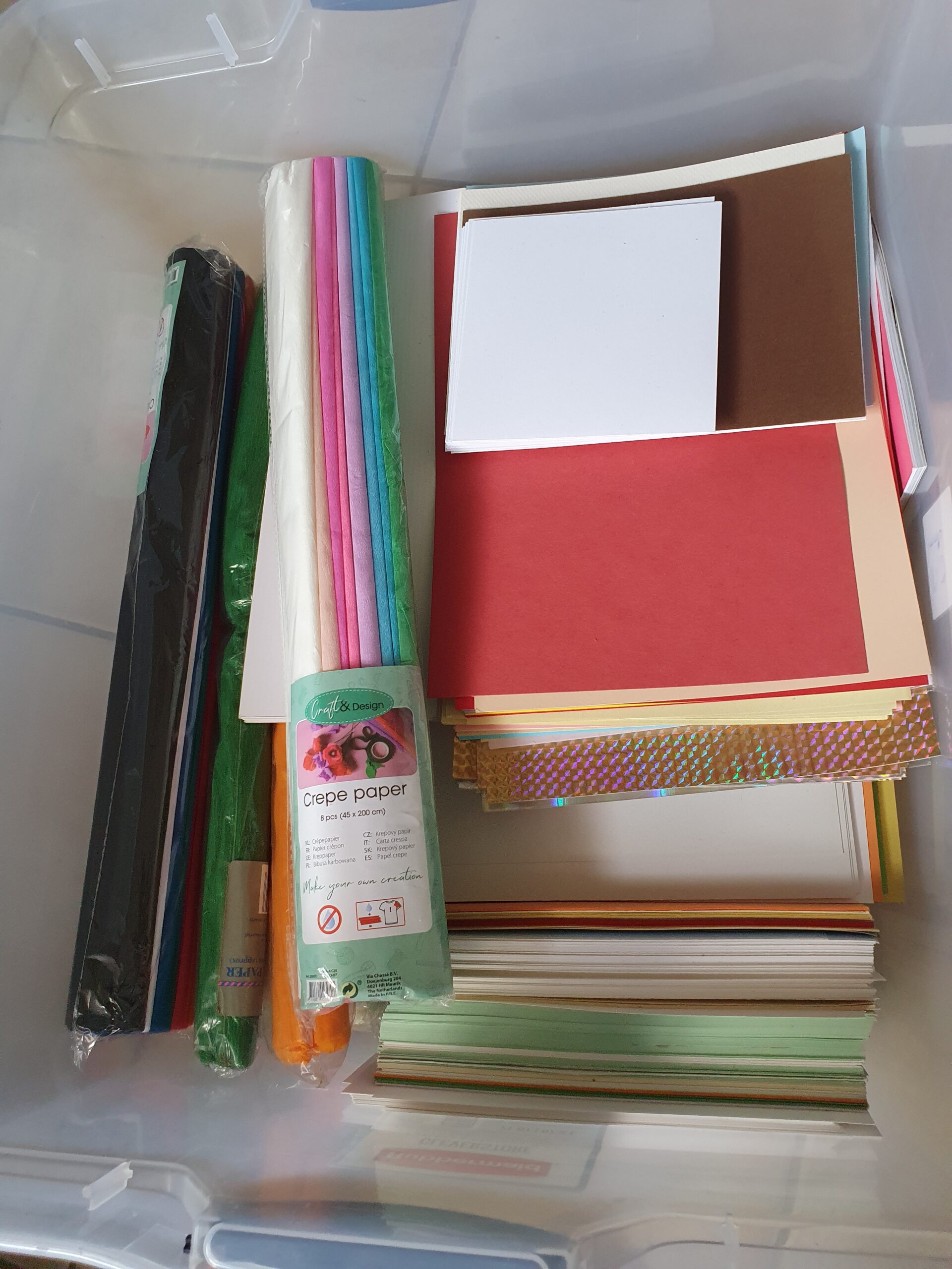 Lots of craft paper.